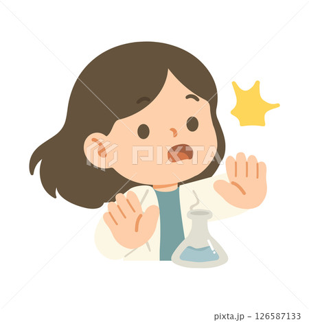 Scientist Expressing Surprise at Lab Result 126587133