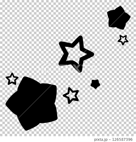 兩種黑星的插圖 兩種黑星的插圖 126587396