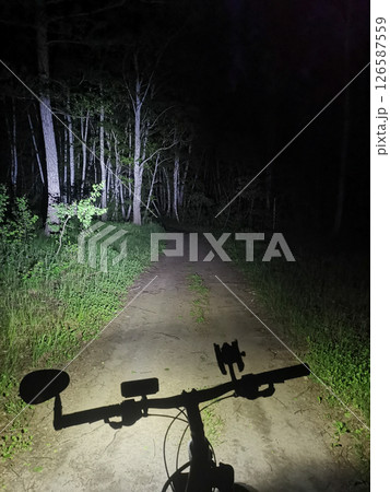 Bicycle in a forest Bicycle in a forest 126587559