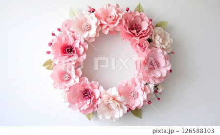 ピンクの花冠 126588103