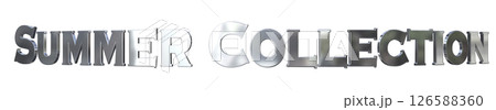 3DCG文字「Summer Collection（サマーコレクション）」 126588360