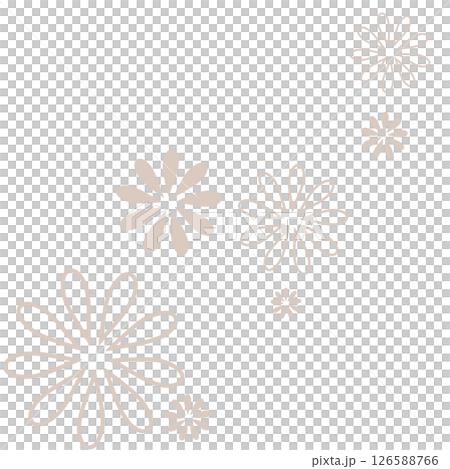 淺棕色兩種花的簡單說明 126588766