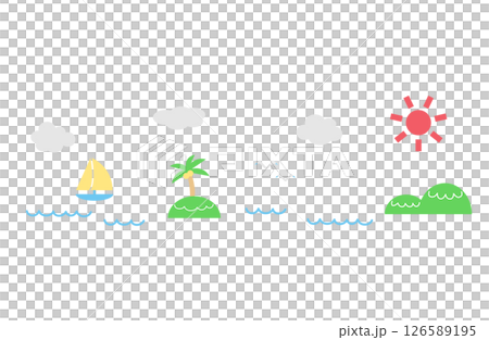 夏の背景イラスト 夏の背景イラスト 126589195