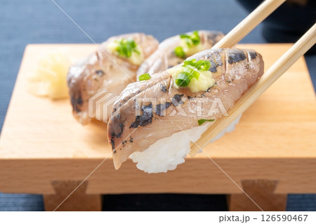 鯵の握り寿司 126590467