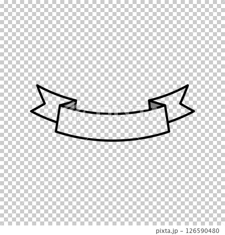 simple ribbon illustration 126590480