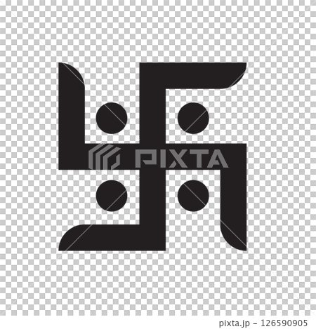 Swastika religious symbol icon Swastika religious symbol icon 126590905