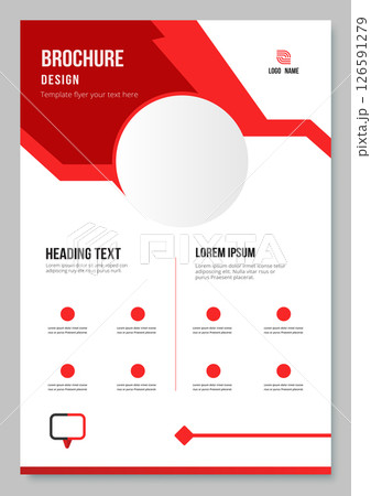 Modern business card template for presentation.	 126591279