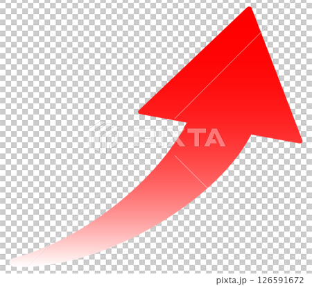 Arrow that rises to the right 126591672