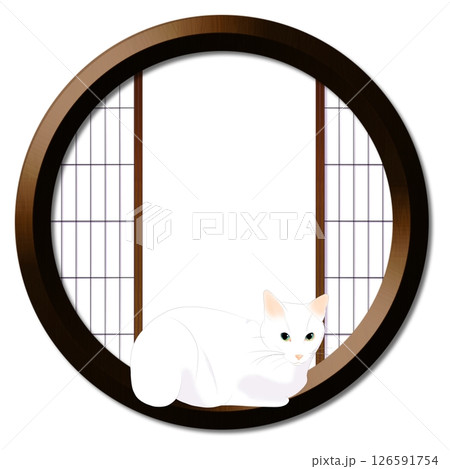 丸窓と猫 丸窓と猫 126591754