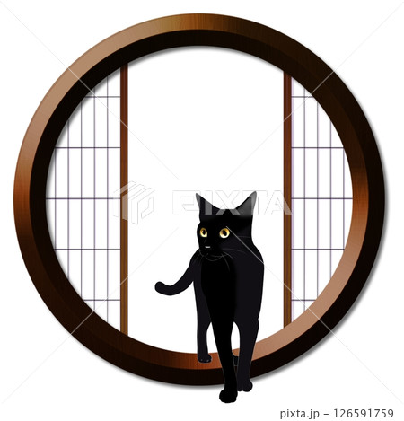 丸窓と猫 丸窓と猫 126591759