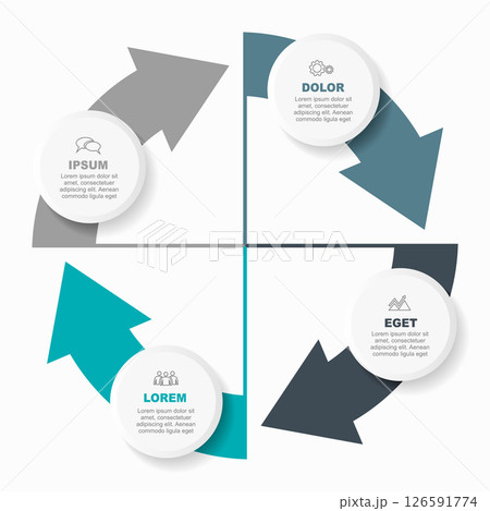 Infographic design template with place for your data. Vector illustration. 126591774