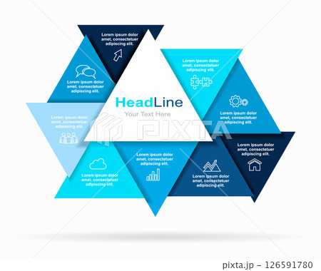 Infographic design template with place for your data. Vector illustration. 126591780