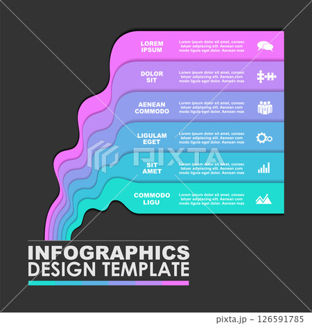 Infographic design template with place for your data. Vector illustration. 126591785