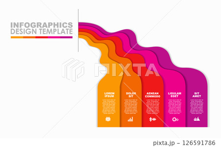 Infographic design template with place for your data. Vector illustration. 126591786