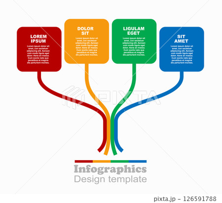 Infographic design template with place for your data. Vector illustration. 126591788