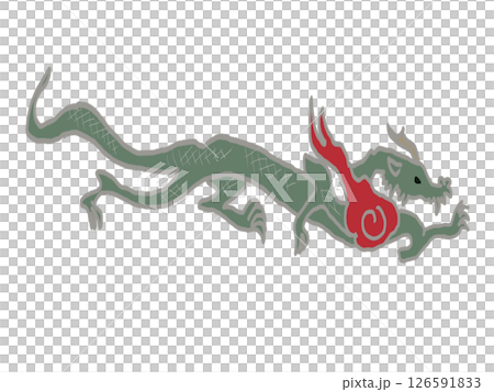 Illustration of blue dragon Illustration of blue dragon 126591833