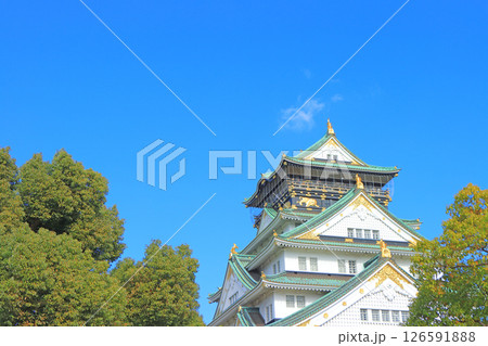 大阪府大阪市、大阪城の風景 大阪府大阪市、大阪城の風景 126591888