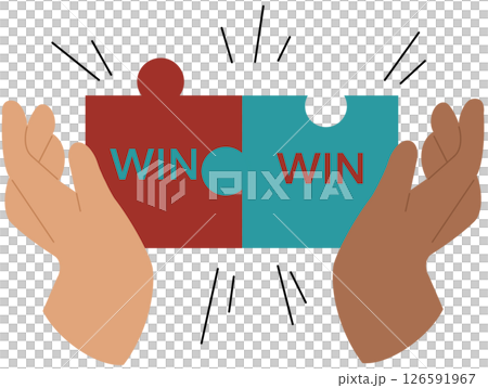 Conflict management. Character with conflict resolution skill. Person resolve a confrontation, find a win-win situation. Negotiation and mediation skill. Flat vector illustration Conflict management. Character with conflict resolution skill. Person resolve a confrontation, find a win-win situation. Negotiation and mediation skill. Flat vector illustration 126591967