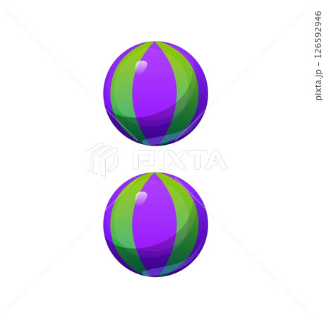Cartoon colon symbol as two glossy circus...のイラスト素材 [126592946] - PIXTA