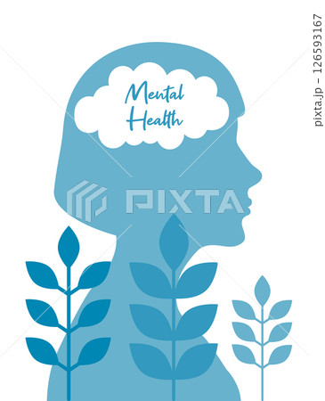 mental health concept womans head vector illustration mental health concept womans head vector illustration 126593167