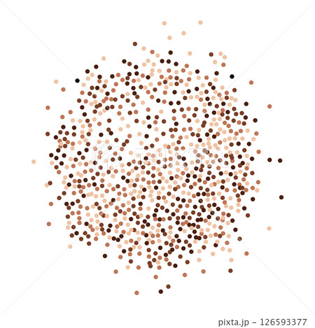Circle created from brown dotted particles 126593377