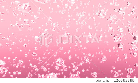 水中の泡 - ピンク 126593599