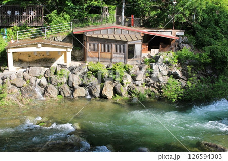 栃木県川治温泉　薬師の湯の混浴風呂 126594303