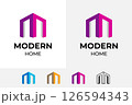 Building and m logo for professional brand and marketing 126594343