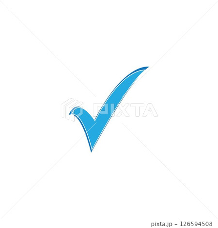 check mark symbol and logo icon 126594508