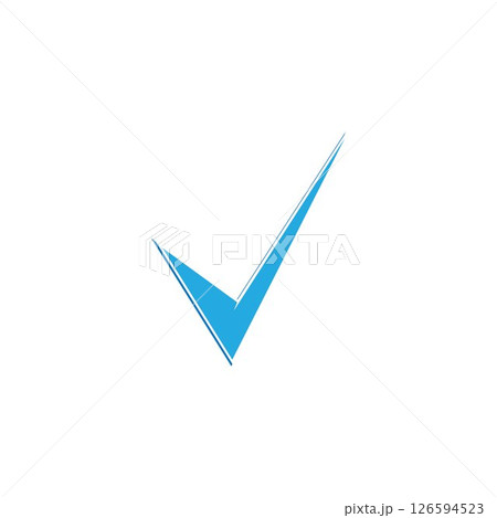check mark symbol and logo icon 126594523