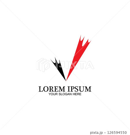 check mark symbol and logo icon 126594550