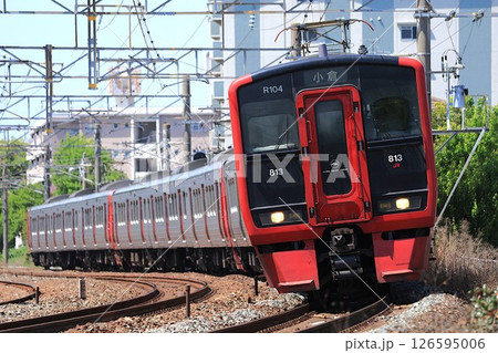 【JR九州】813系100番台 快速（鹿児島本線：折尾〜陣原） 126595006
