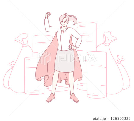 An Empowered Professional Who Embodies a Superheroine Touch in Every Aspect of Work Life 126595323