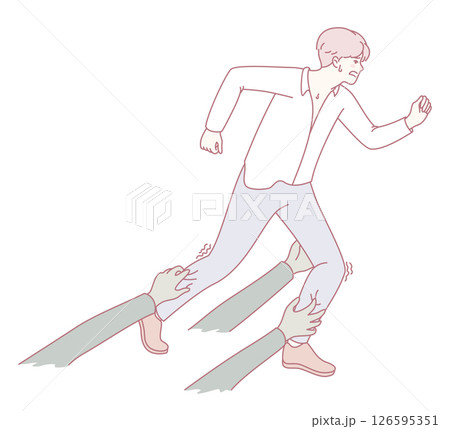 Running Away from Challenges is a powerful theme in life and art, reflecting complex emotions 126595351