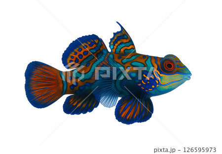 ニシキテグリ標本写真 ニシキテグリ標本写真 126595973