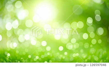 キラキラと光輝く緑の背景のイラスト素材 [126597046] - PIXTA
