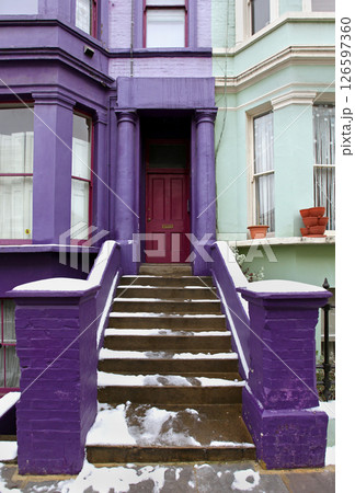 Purple doorway Purple doorway 126597360