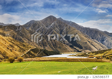 Beautiful mountain landscape in Queenstown region of New Zealand 126598377