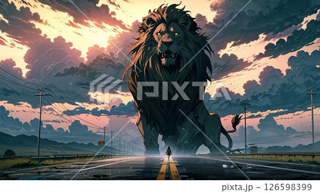 巨大ライオン 巨大ライオン 126598399