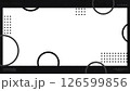 フラットなフレームのモーショングラフィックス - ブラック/透過背景 126599856