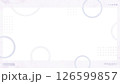 フラットなフレームのモーショングラフィックス - ホワイト/透過背景 126599857