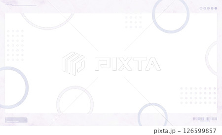 フラットなフレームのモーショングラフィックス - ホワイト/透過背景 126599857