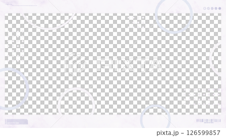 フラットなフレームのモーショングラフィックス - ホワイト/透過背景 126599857