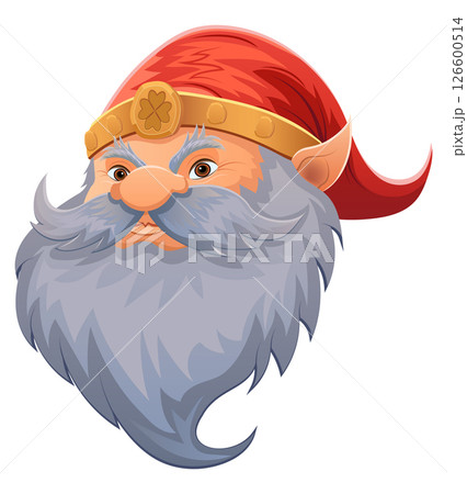 cartoon fantasy dwarf with beard vector illustration cartoon fantasy dwarf with beard vector illustration 126600514