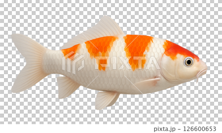 錦鯉の横からの姿 126600653