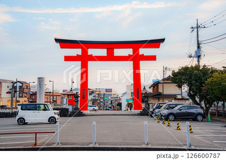 Torii Gate in Fujinomiya Urban Setting Torii Gate in Fujinomiya Urban Setting 126600787