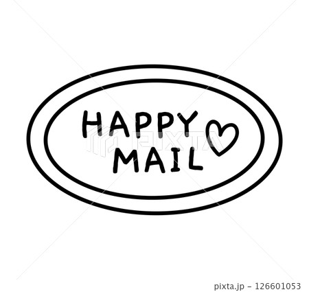 Cute happy mail sticker 126601053