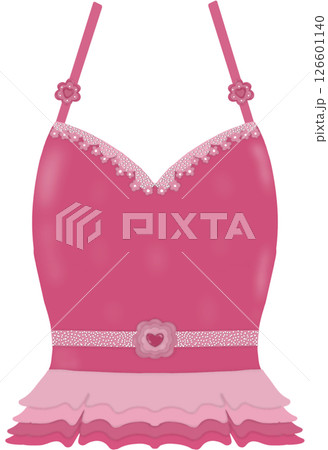 pink bra with a pink ribbon 126601140