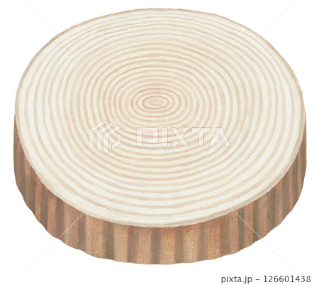 輪切りにした丸太のイラスト 126601438