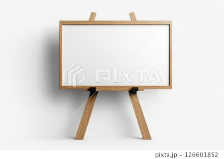 Blank Metallic Billboard Stand for Advertisement or Branding Presentation 126601852